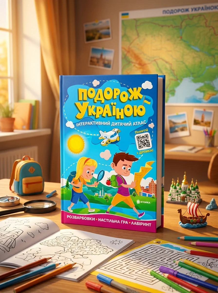 Подорож Україною інтерактивний дитячий атлас Читанка — Дитяча література