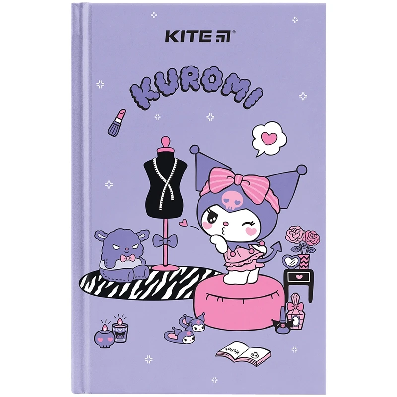 Книга записна А6 Kite тверда обкладинка 80 аркушів клітинка HK-2