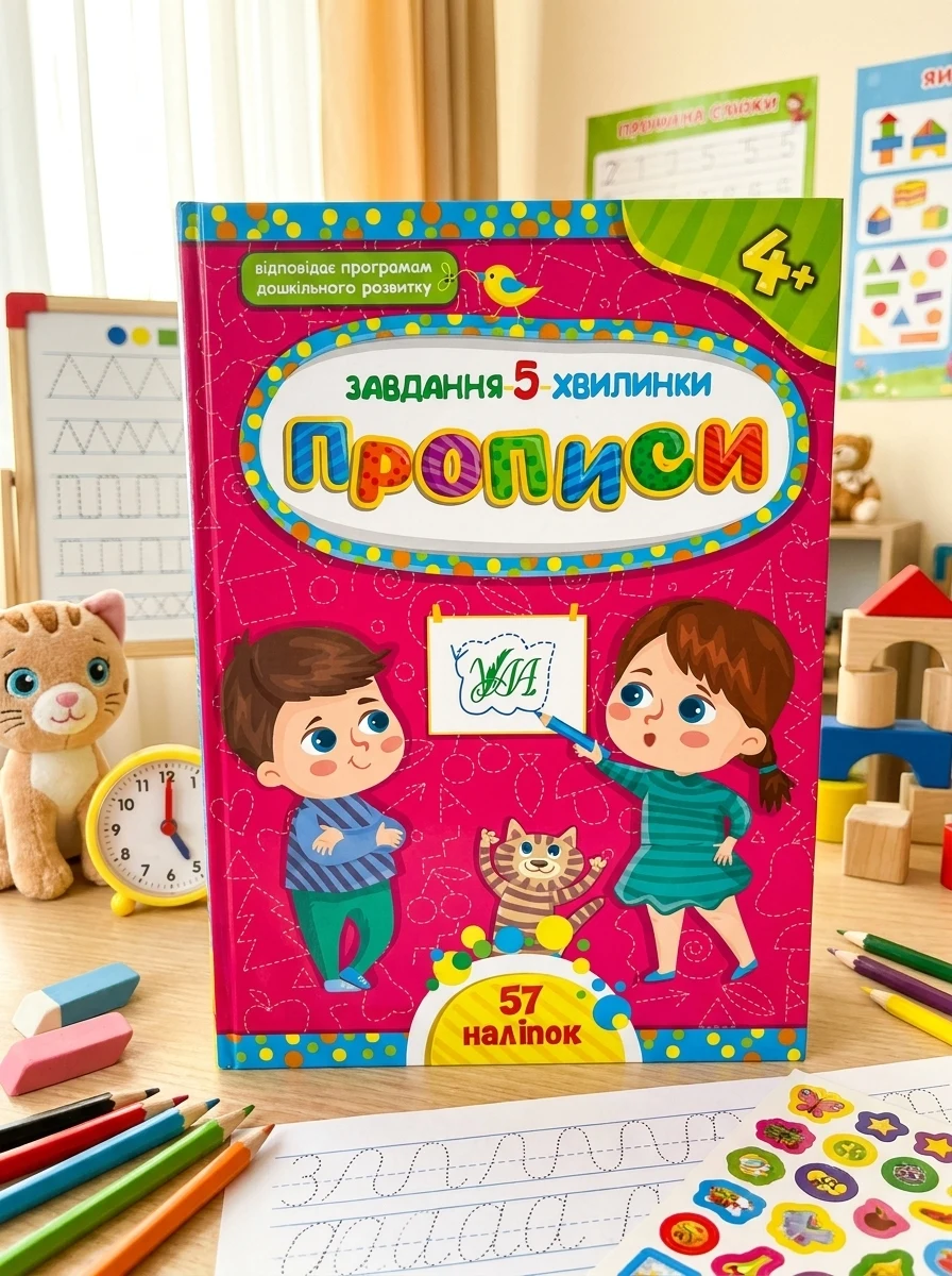 Завдання 5/хвилинки Прописи 4+ УЛА — Дитяча література