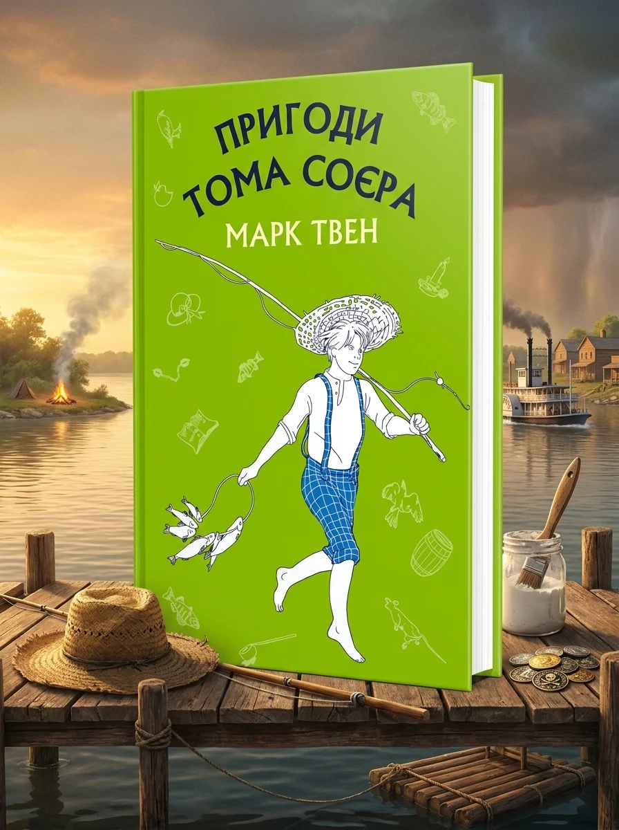 КнигаМарк Твен Пригоди Тома Сойєра — Дитяча література