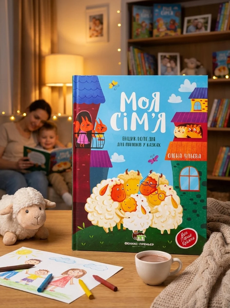 Книга для дітей Моя сім'я. Енциклопедія для малюків у казках, обкладинка