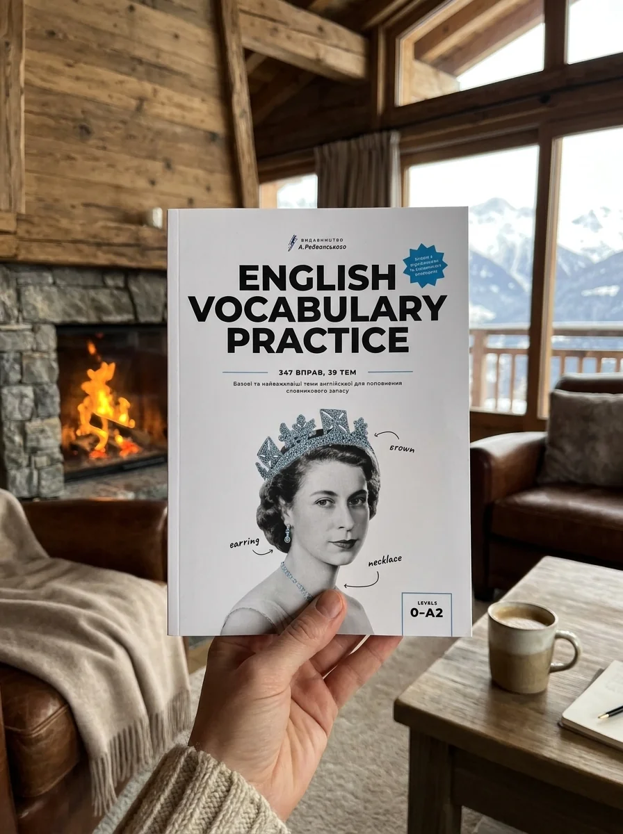 Книга для поповнення словникового запасу. English Vocabulary Practice — Артем Редванський, обкладинка