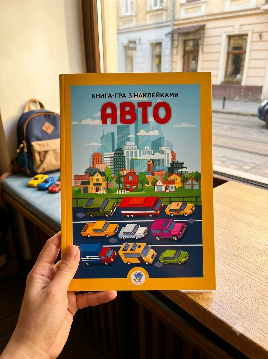 Книга-гра з наклейками. Авто — Дитяча література