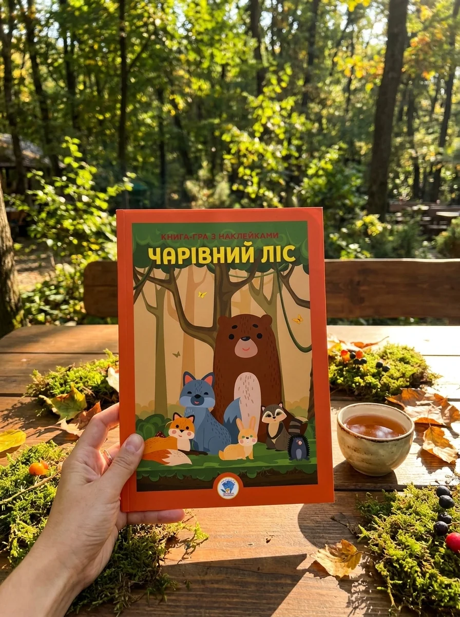 Книга-гра з наклейками. Чарівний ліс — Дитяча література