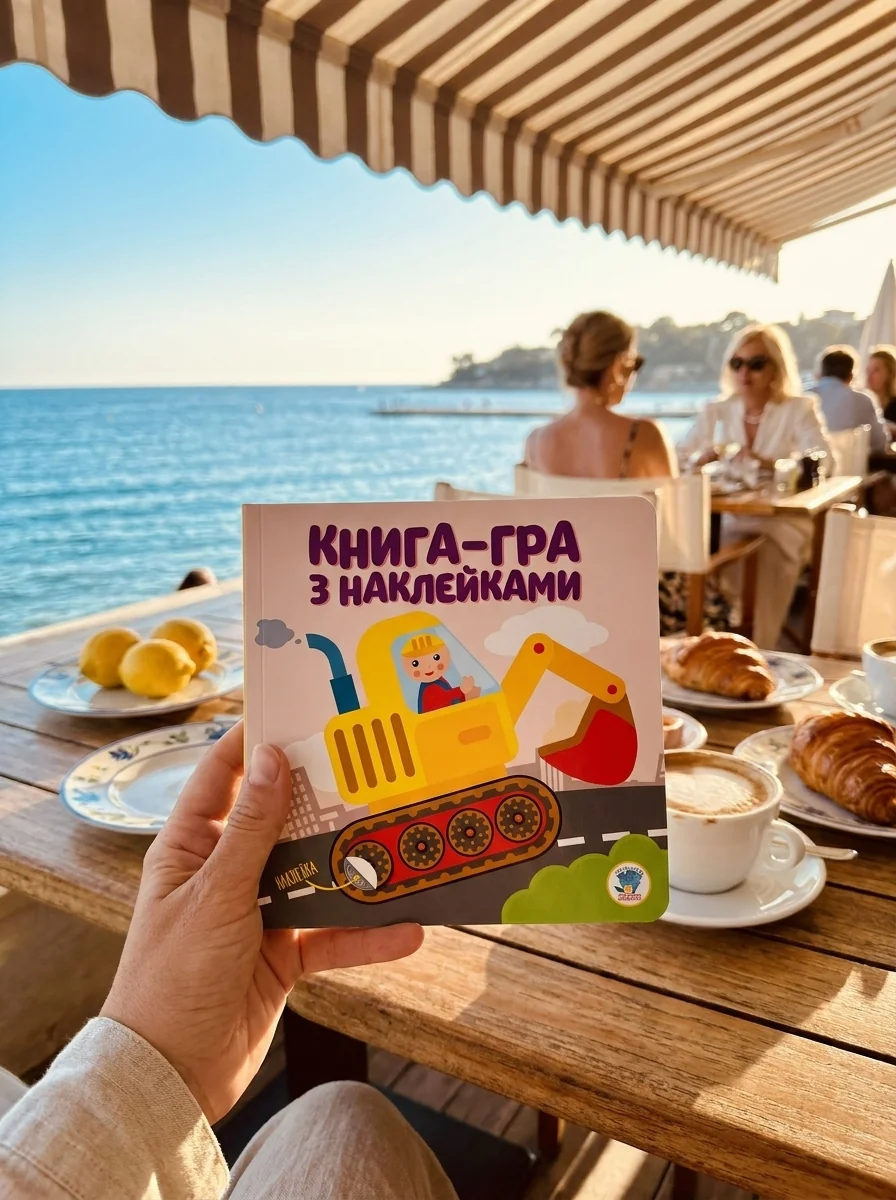 Книга-гра з наклейками. Екскаватор — Дитяча література