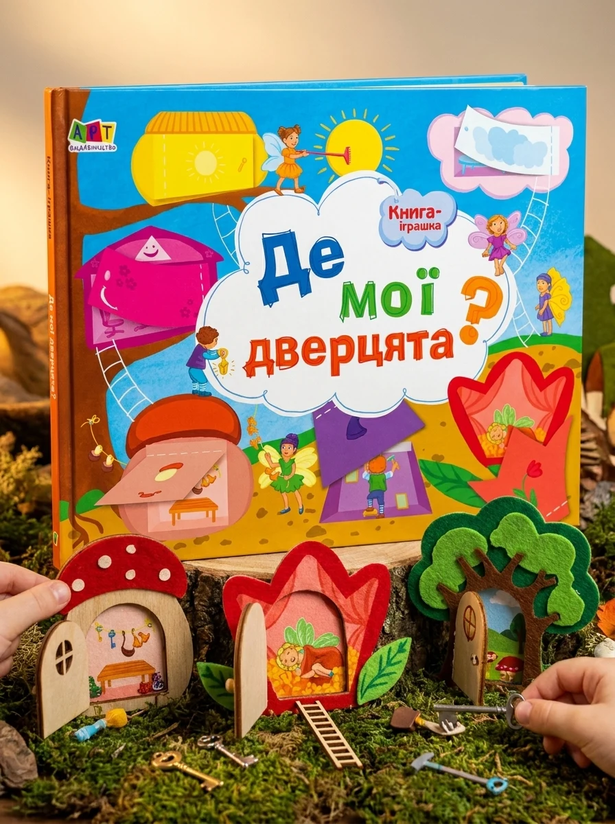Книга-іграшка. Де мої дверцята? — Дитяча література