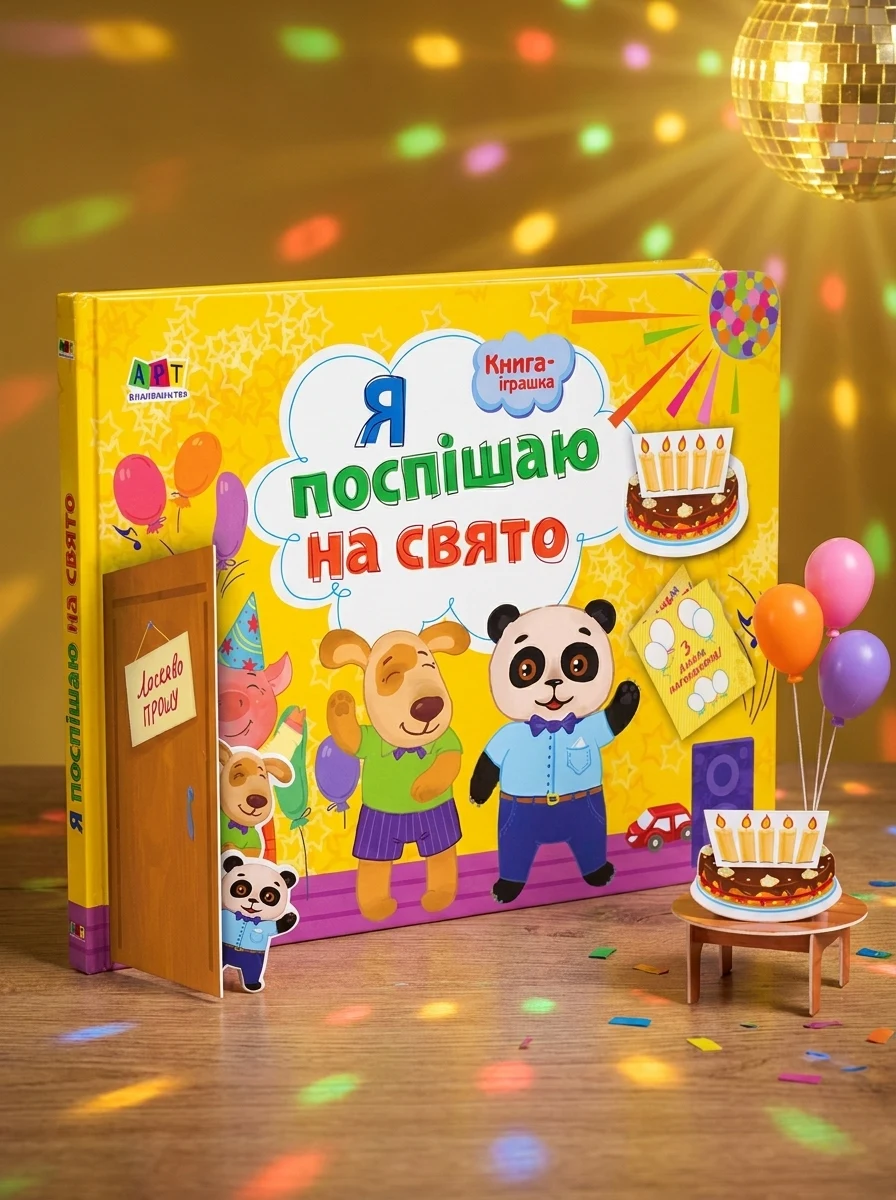 Книга-іграшка. Я поспішаю на свято!