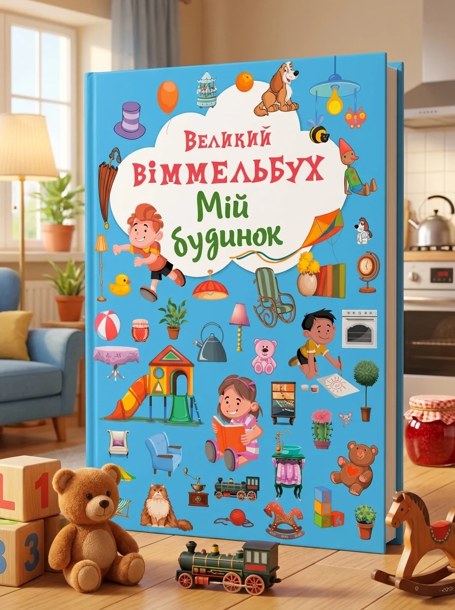 Книга-картонка Великий віммельбух. Мій будинок — фото 2