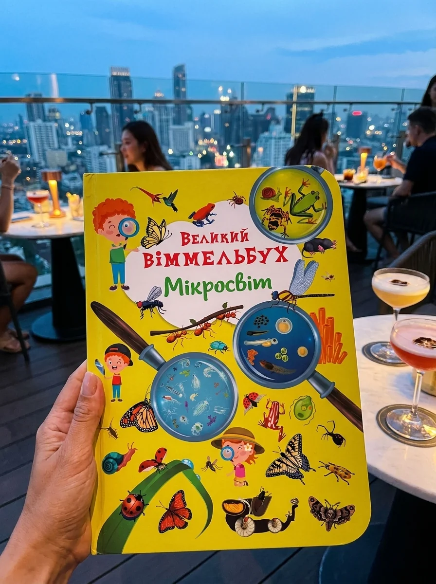 Книга-картонка Великий віммельбух. Мікросвіт — фото 2