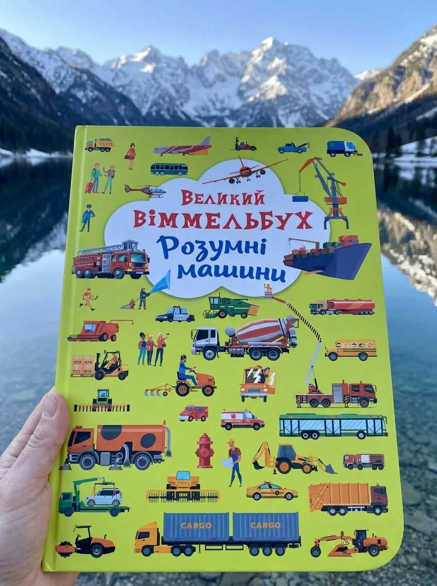 Книга-картонка Великий віммельбух. Розумні машини — фото 2