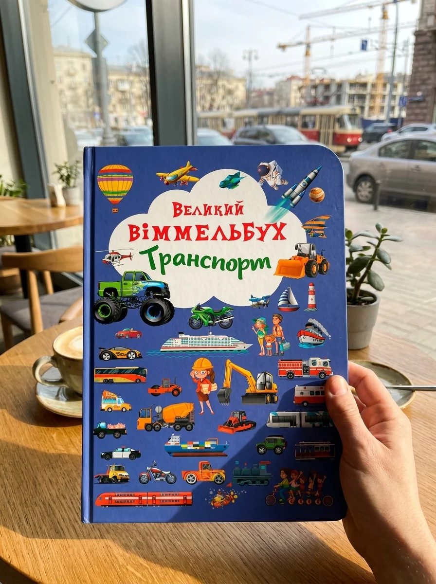 Книга-картонка Великий віммельбух. Транспорт — фото 2