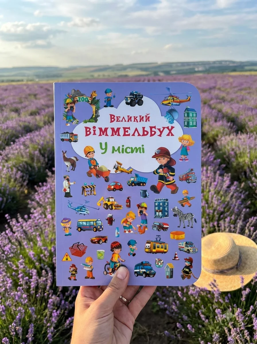 Книга-картонка Великий віммельбух. У місті — фото 2