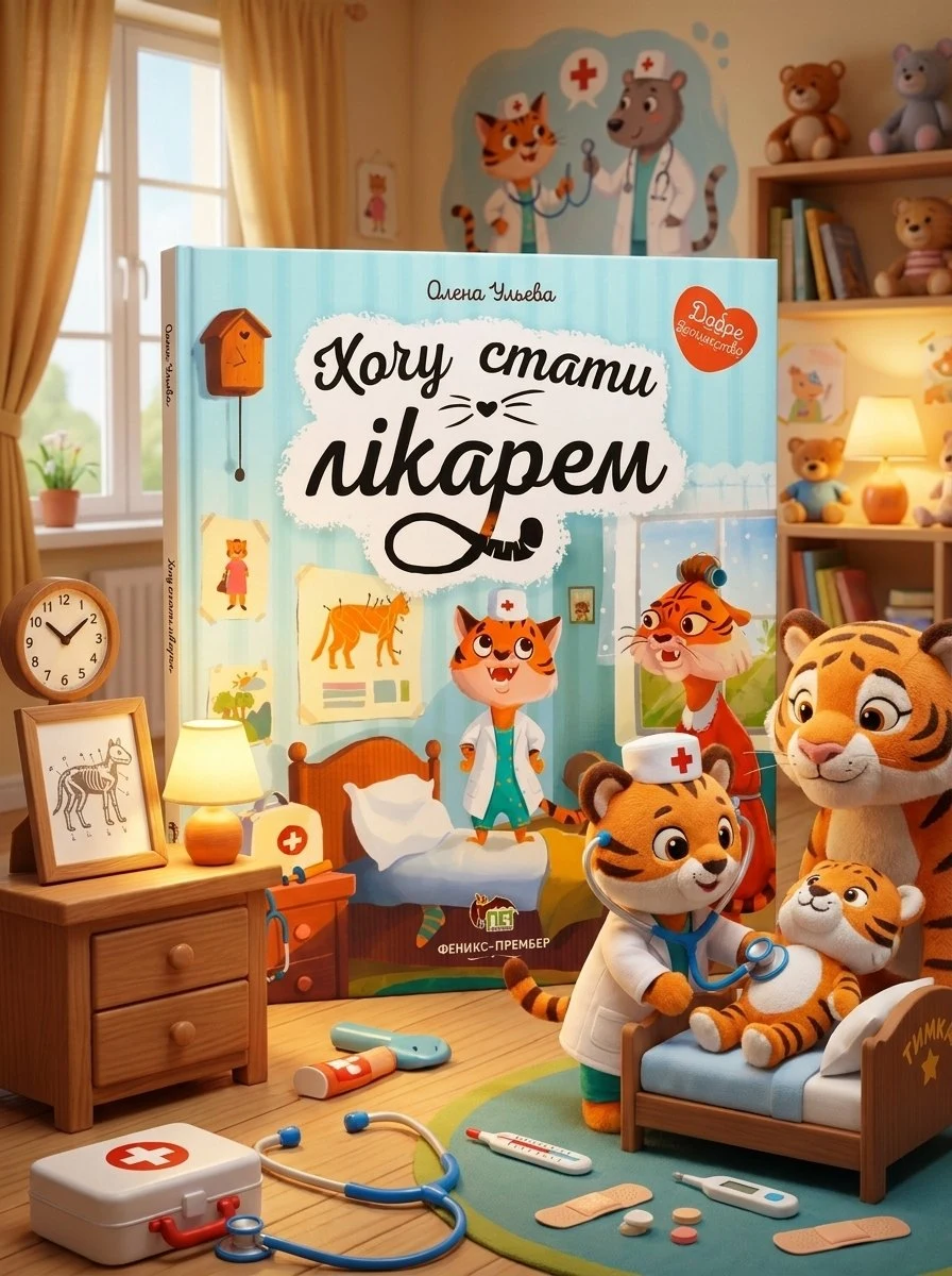 Книга Хочу стати лікарем — Олена Ульєва, обкладинка