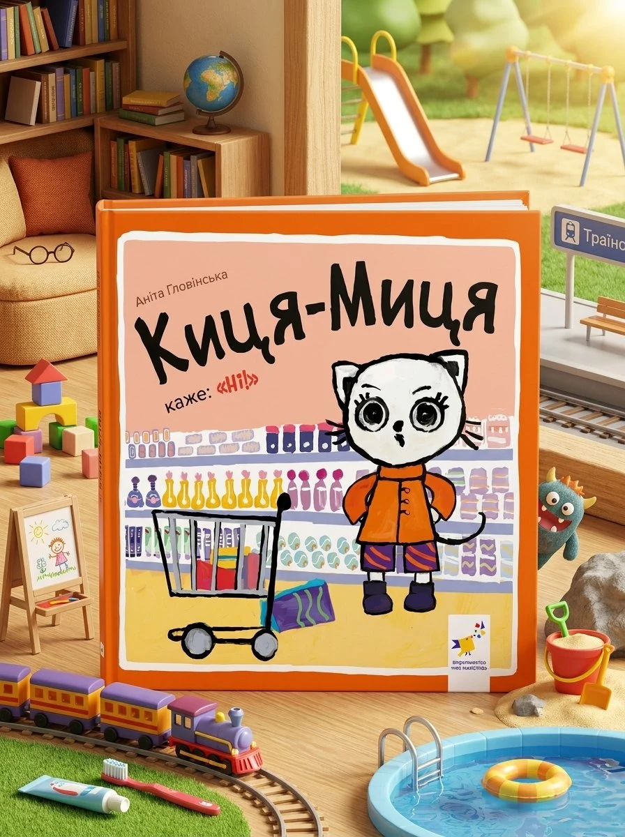 Книга Киця-Миця каже: "Ні!" — Аніта Ґловінська, обкладинка