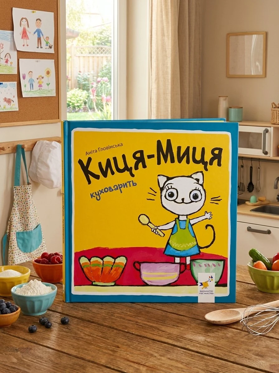 Книга Киця-Миця куховарить — Аніта Ґловінська, обкладинка