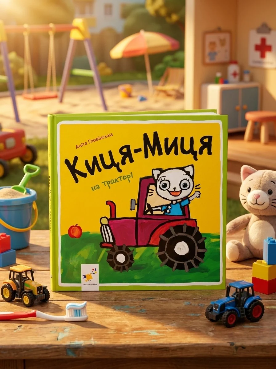 Книга Киця-Миця на тракторі — Аніта Ґловінська, обкладинка