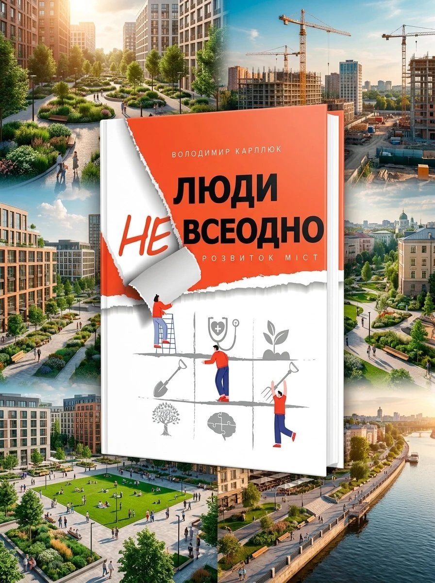 Книга Люди невсеодно. Розвиток міст. Володимир Карплюк, обкладинка