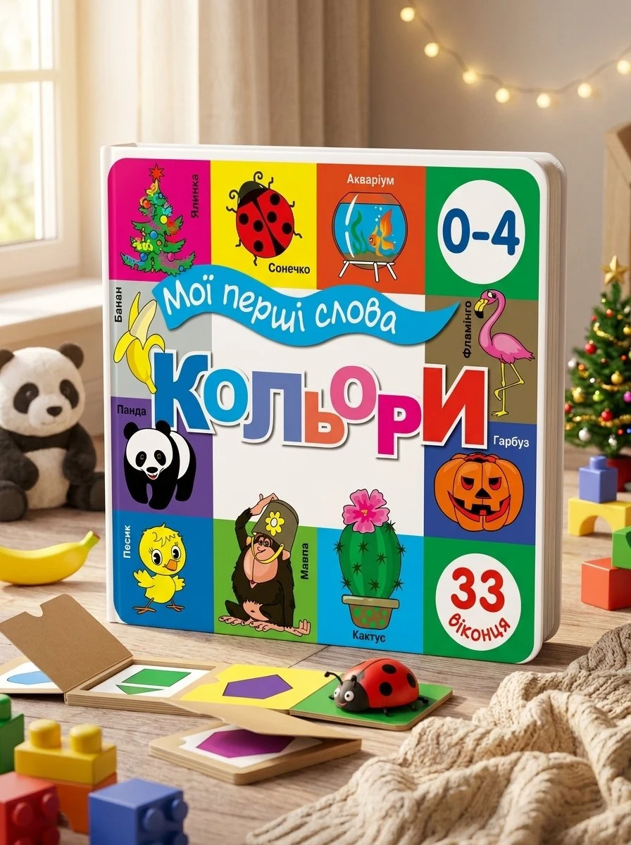Книга Мої перші слова. Кольори, обкладинка