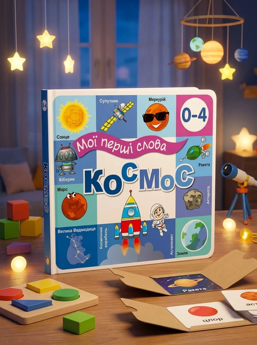 Книга Мої перші слова. Космос, обкладинка