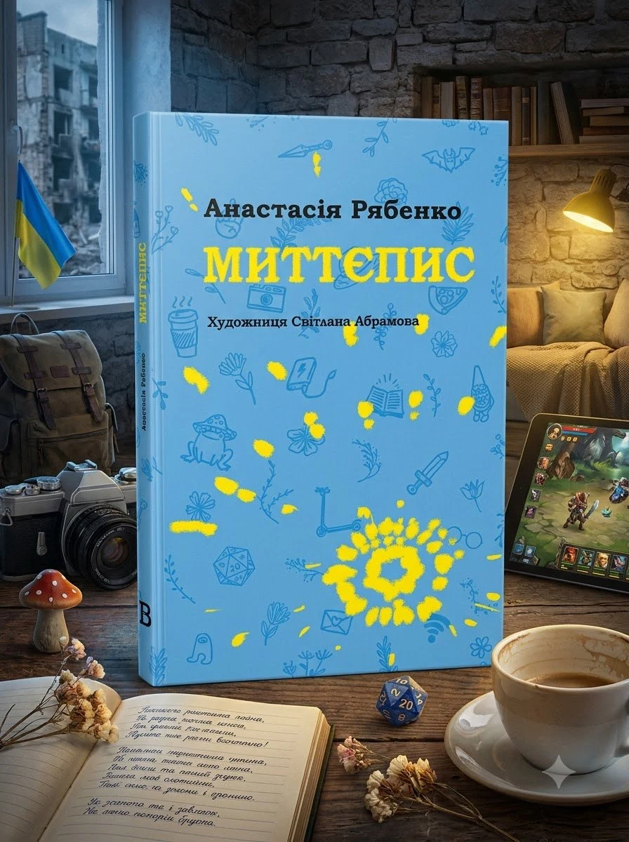 Книга Миттєпис - Анастасія Рябенко, обкладинка