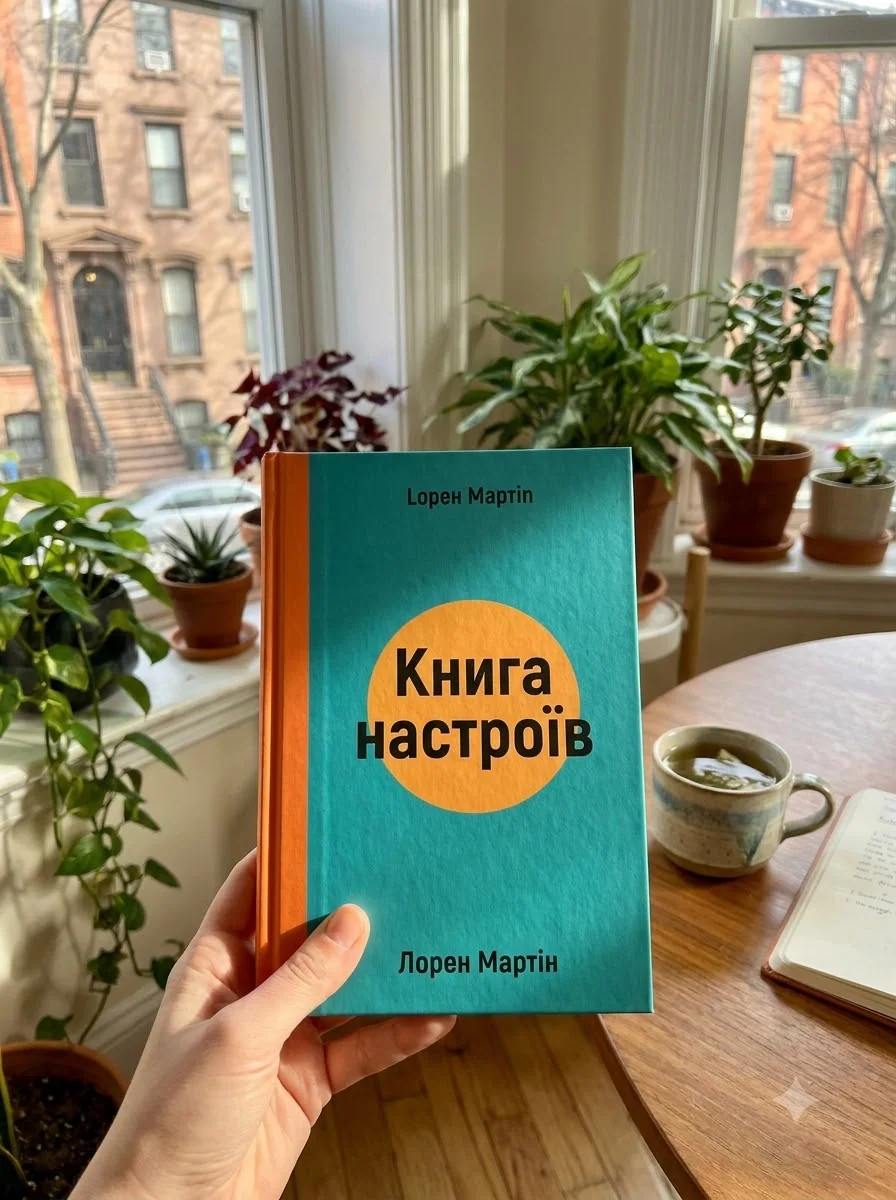 Книга настроїв. Як я приборкала негативні емоції та повернула собі радість життя — Лорен Мартін, обкладинка