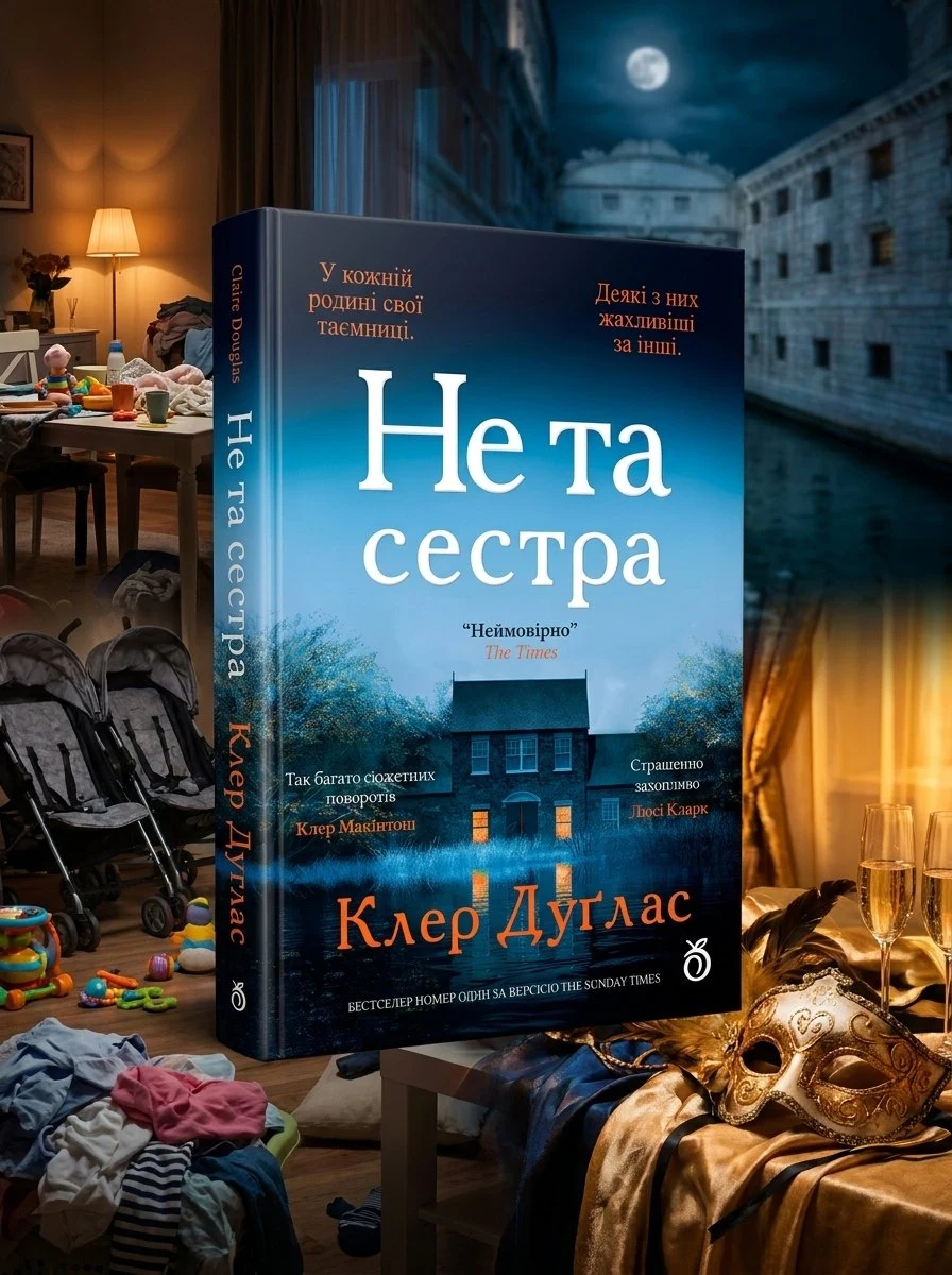 Книга Не та сестра (кольоровий зріз) - Клер Дуглас, обкладинка