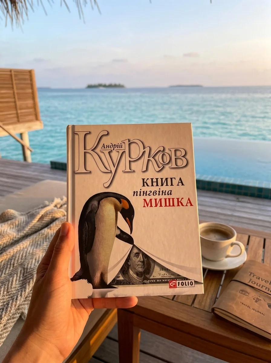 Книга пінгвіна Мишка — Андрій Курков, обкладинка