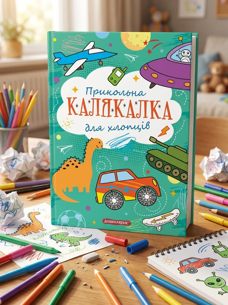 Книга-розмальовка. Прикольна калякалка для хлопців — Дитяча література