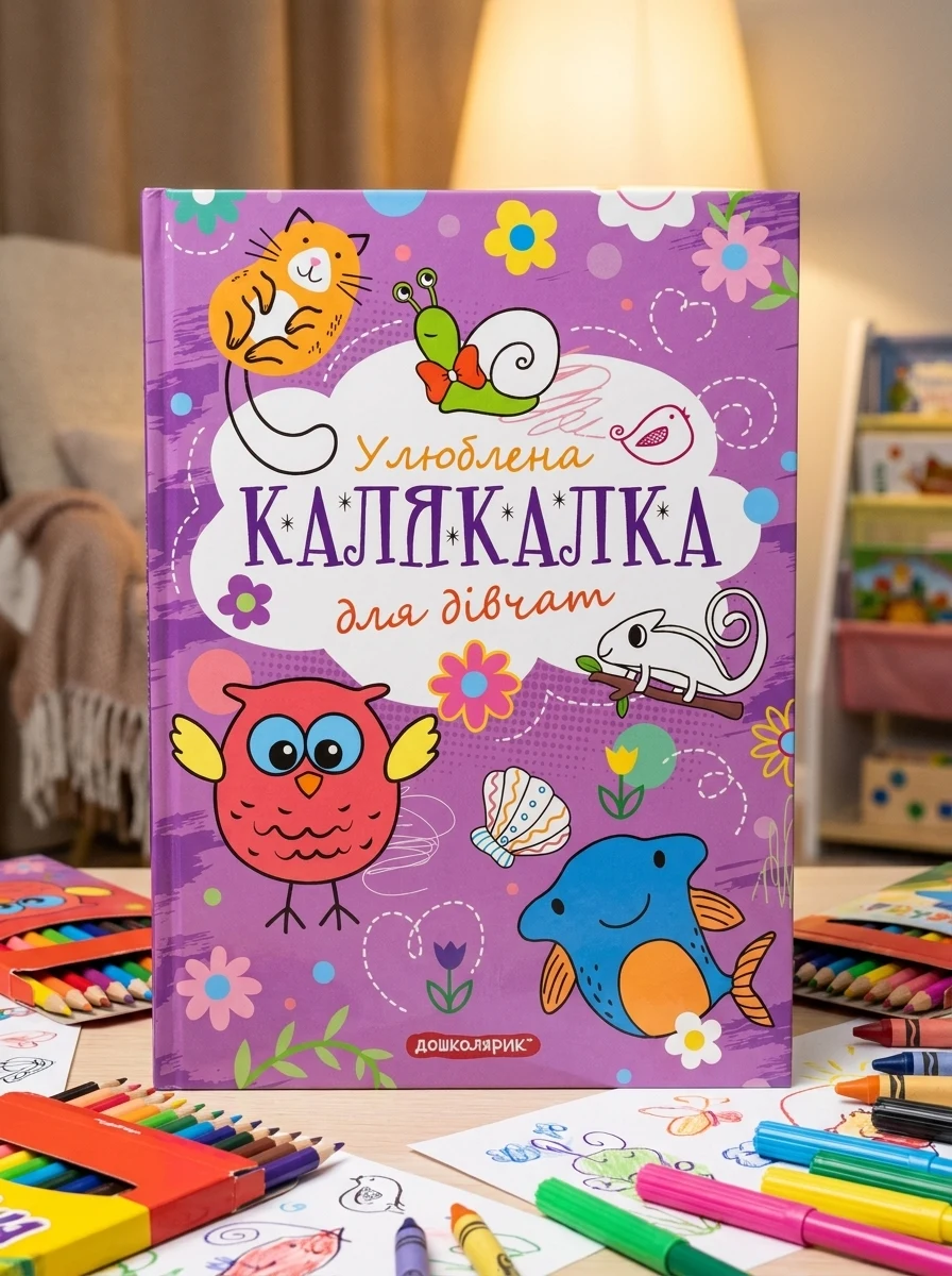 Книга-розмальовка. Улюблена калякалка для дівчат — Дитяча література