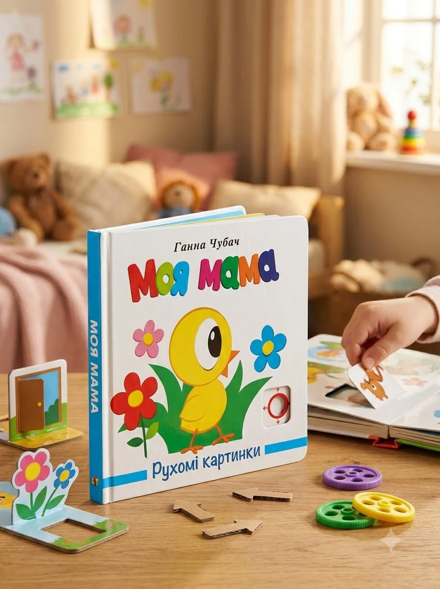 Книга Рухомі картинки. Моя мама - Ганна Чубач, обкладинка