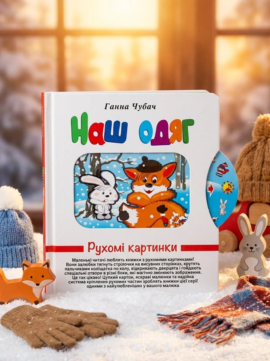 Книга Рухомі картинки. Наш одяг - Ганна Чубач, обкладинка