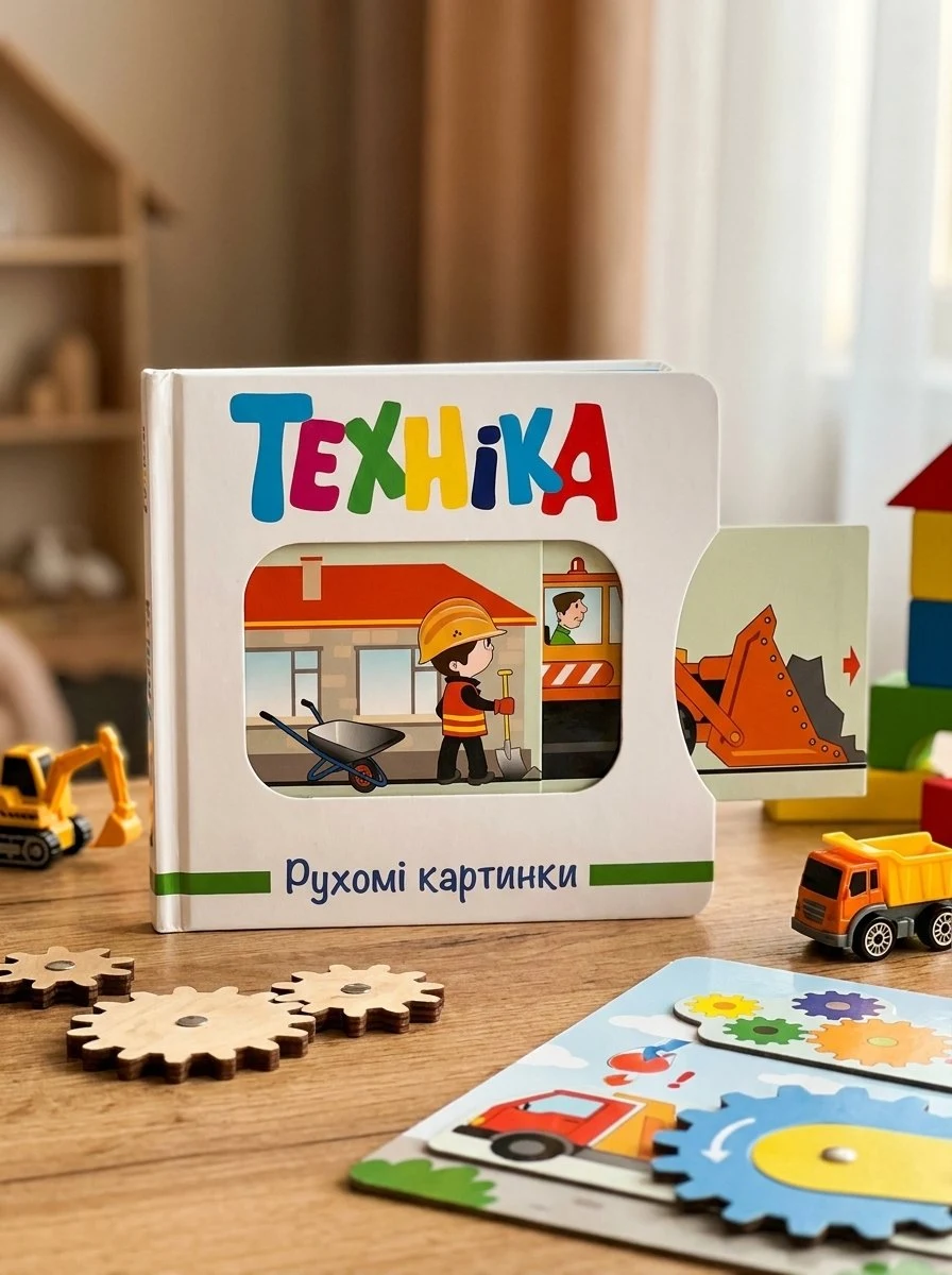 Книга Рухомі картинки. Техніка, обкладинка