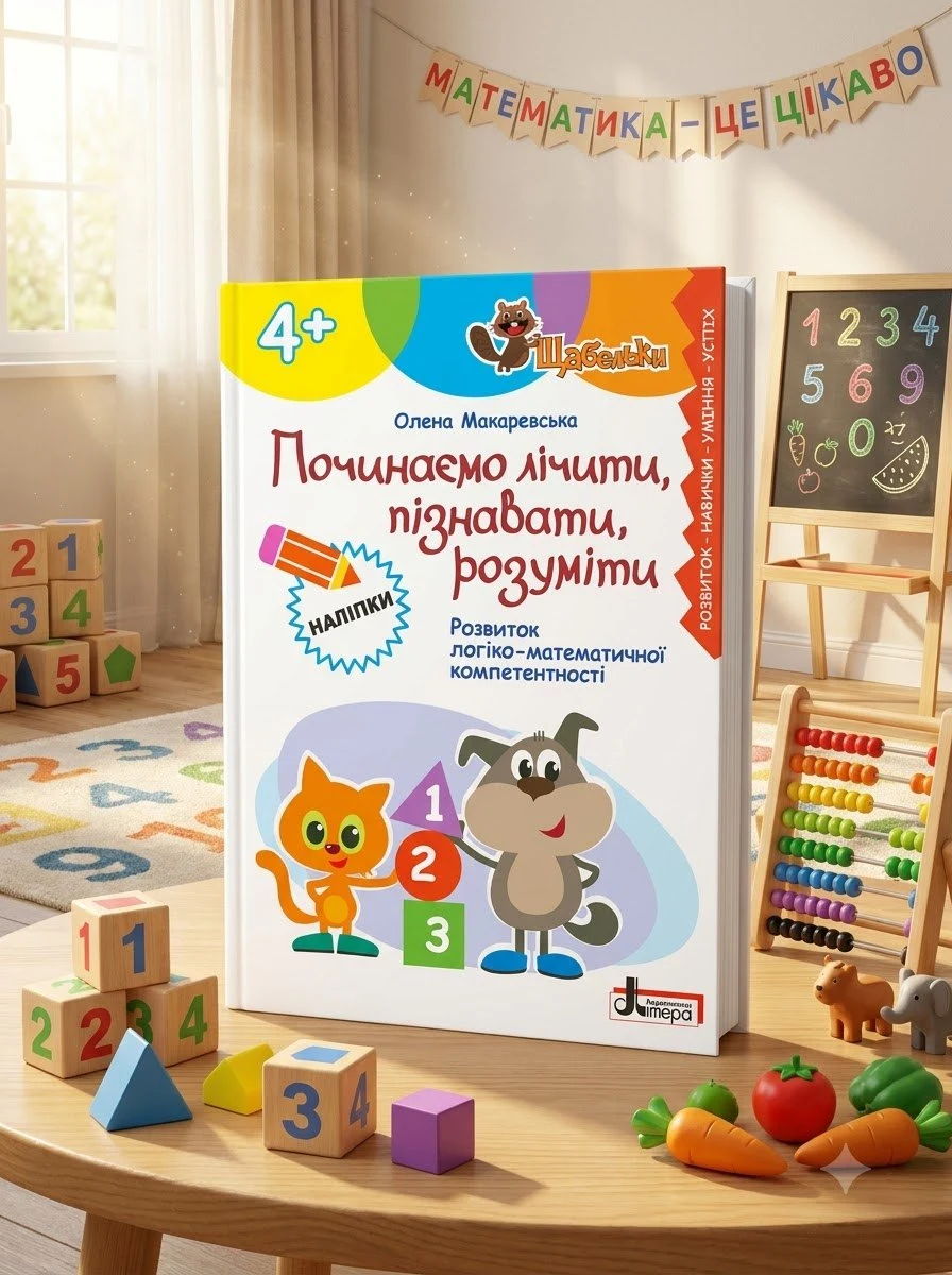 Книга Серія Щабельки. Починаємо лічити, пізнавати, розуміти - Олена Макаревська, обкладинка