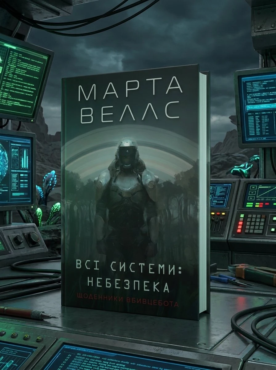 Книга Щоденники вбивцебота. Комплект із 2-х книг. Марта Веллс (українською), обкладинка