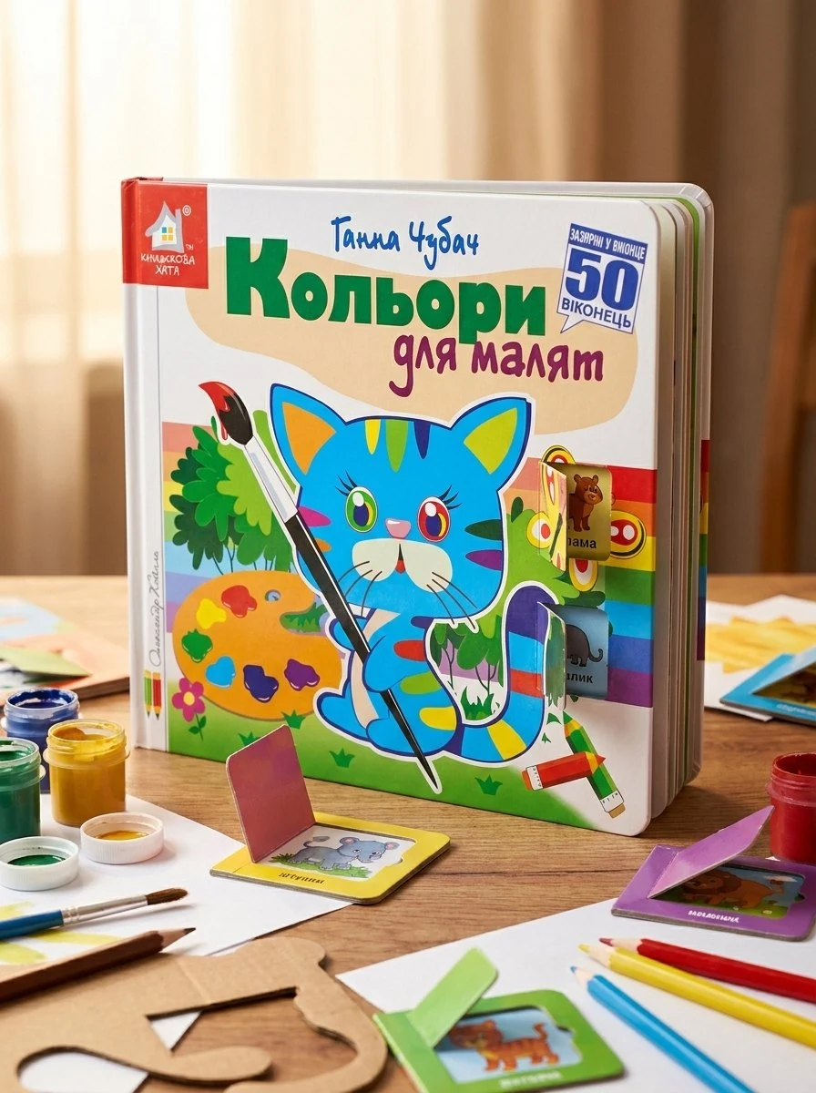 Книга Зазирни у віконце. Кольори для малят - Ганна Чубач, обкладинка