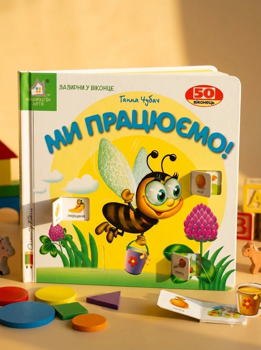 Книга Зазирни у віконце. Ми працюємо! - Ганна Чубач, обкладинка