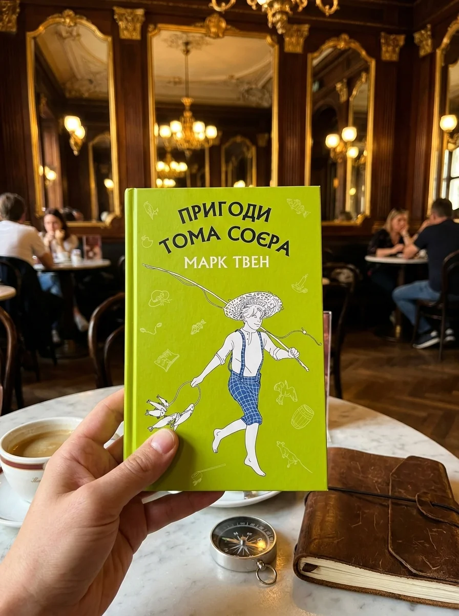 КнигаМарк Твен Пригоди Тома Сойєра, обкладинка