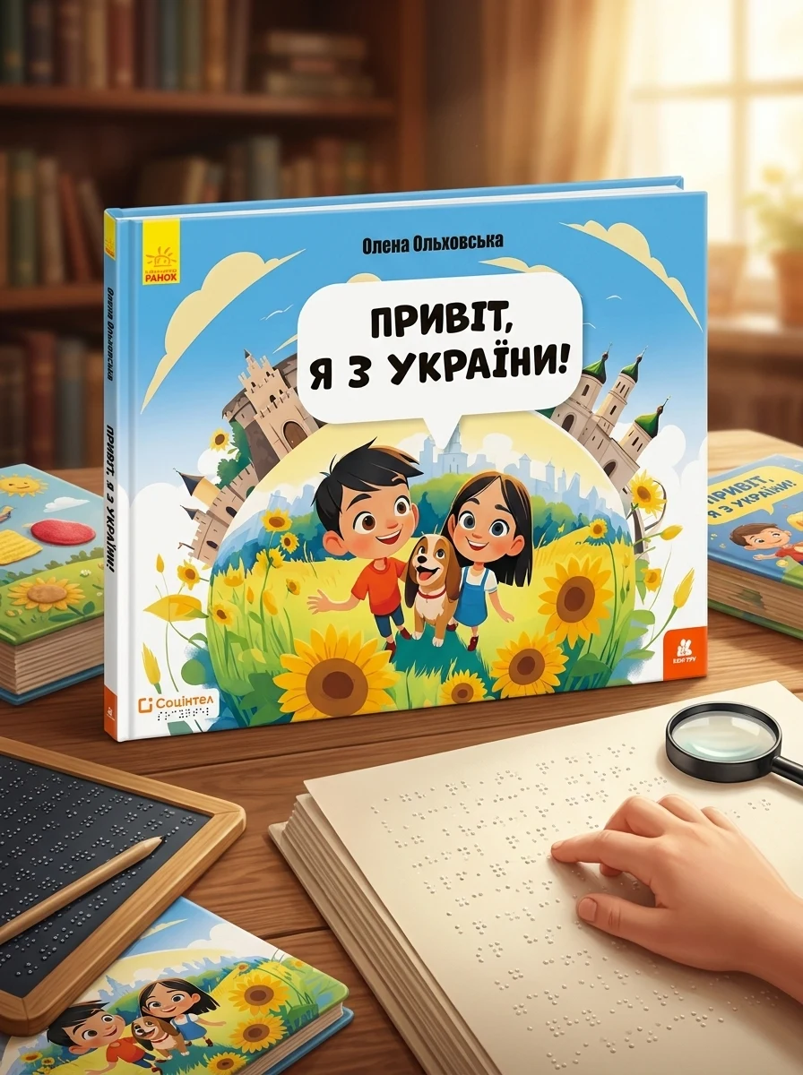 Книги Брайлем. Привіт я з України! — Наука та психологія