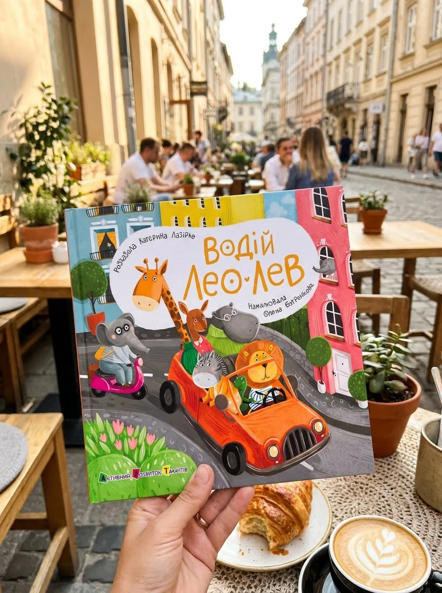 Книжка для малечі. Водій Лео Лев — Книги для малят