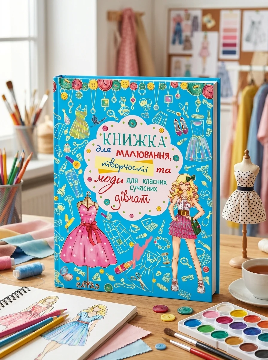 Книжка для малювання, творчості та моди для класних сучасних дівчат — фото 2