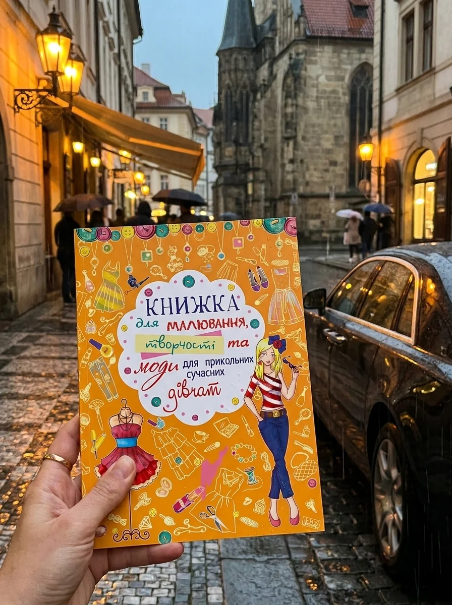 Книжка для малювання, творчості та моди для прикольних сучасних дівчат — Дитяча література