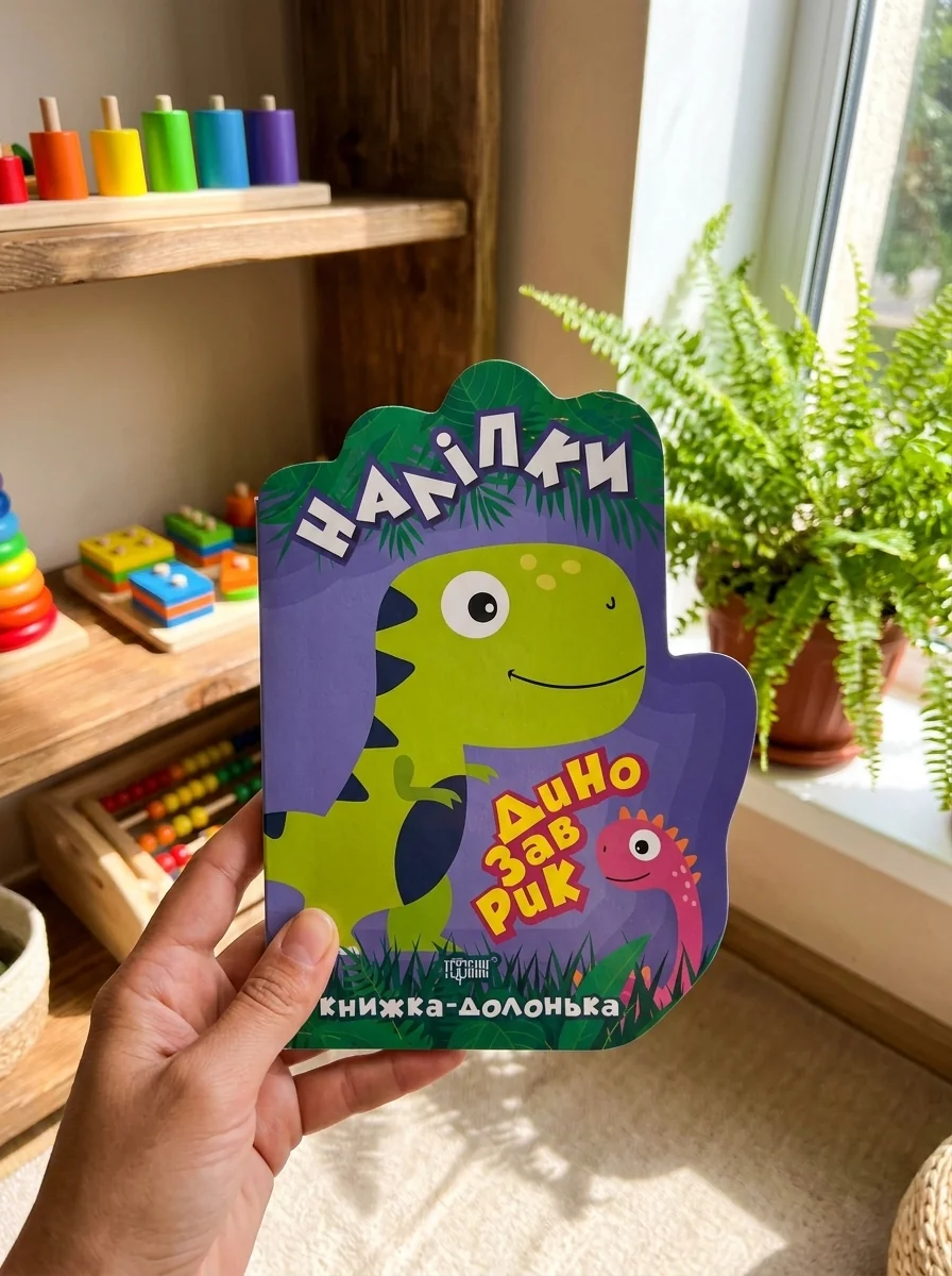 Книжка-долонька. Динозаврик — Олександра Шипарьова, обкладинка