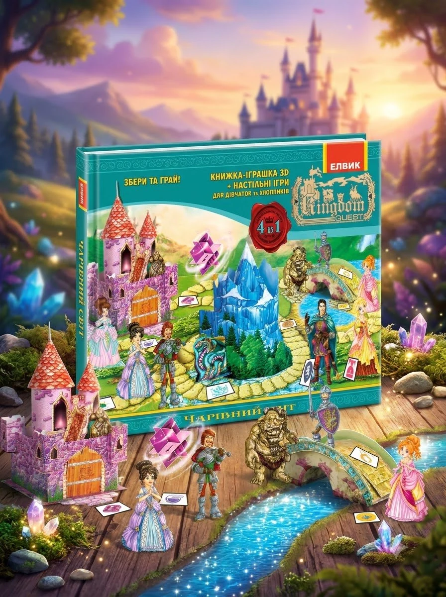 КНИЖКА-ІГРАШКА 3D. Чарівний світ (у), обкладинка