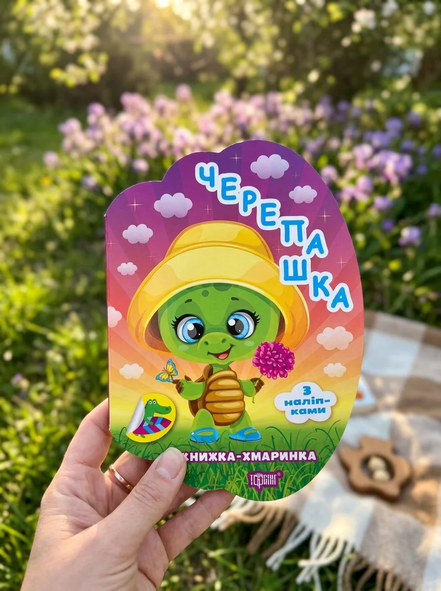 Книжка-хмаринка. Черепашка. З наліпками — Книги