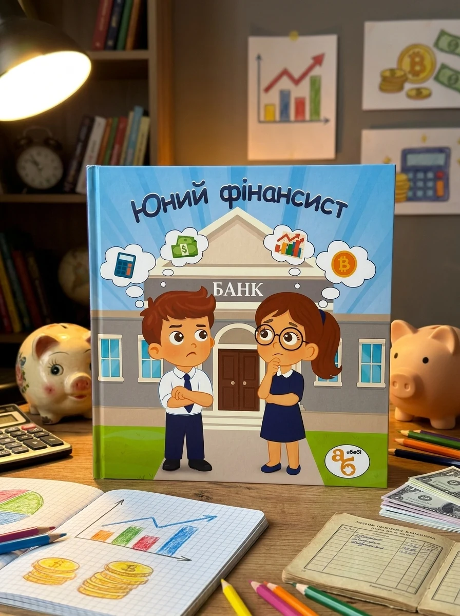 Книжка на липучках Юний фінансіст. 70 наліпок — фото 2