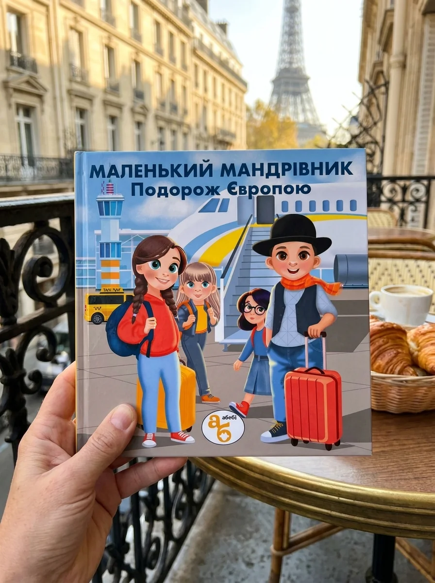 Книжка на липучках Маленький мандрівник. Подорож Європою. 120 наліпок — Книги