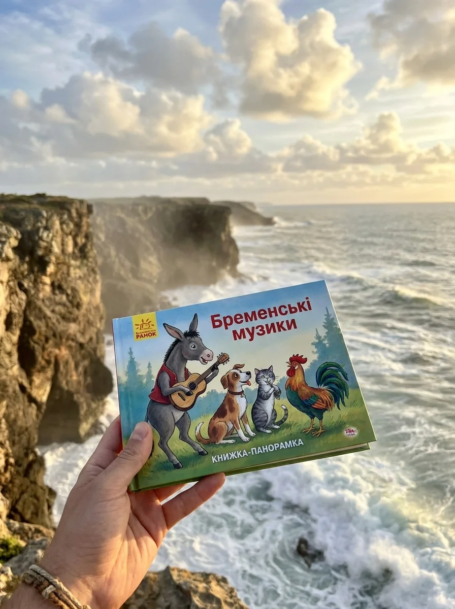 Книжка-панорамка «Бременські музики» — Казки