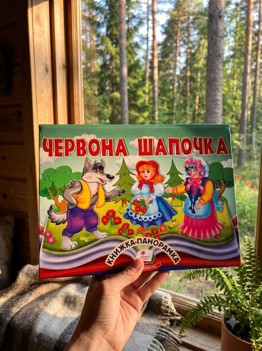 Книжка-панорамка. Червона Шапочка — Шарль Перро, обкладинка