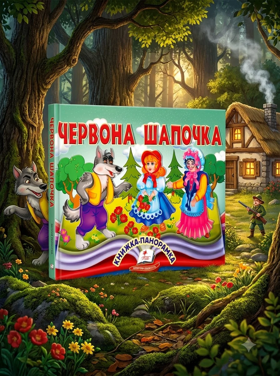 Книжка-панорамка. Червона Шапочка — Дитячі книги