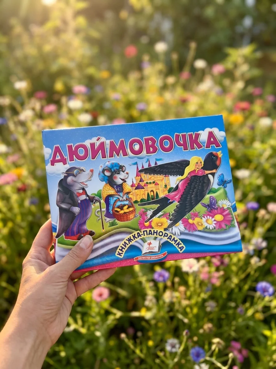 Книжка-панорамка. Дюймовочка — Андерсен Ганс Крістіан, обкладинка